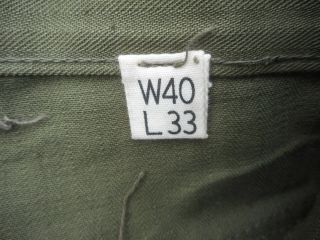 WW2 US Army 13 Star Button HBT Combat Pants Size 40 X 33 2