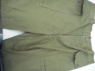 WW2 US Army 13 Star Button HBT Combat Pants Size 40 X 33 3