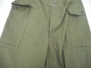 WW2 US Army 13 Star Button HBT Combat Pants Size 40 X 33 5