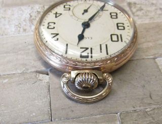 1943 Vintage Elgin Pocket Watch with 10KT Rolled Gold Plated Case 9 - J 11 - E8867 3