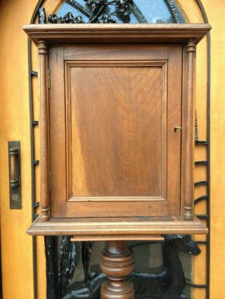 Big Antique French Wood Wall Apothecary Bathroom Cupboards Cabinet With Lock&key