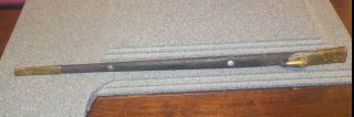 Triangular Spike Bayonet & Leather Sheath Marked W.  D E7 Civil War Era