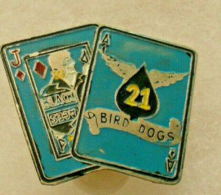 Nam Made " 21st Bird Dogs " Aviation Co.  Beer Can Di Painted 1 3/8 " Tall