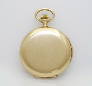 RARE Museum Quality Gubelin 52mm 1/4 Hour Repeater 52mm 14k Gold Pocket Watch 2