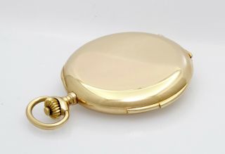 RARE Museum Quality Gubelin 52mm 1/4 Hour Repeater 52mm 14k Gold Pocket Watch 6