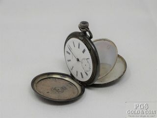 Longines GRAND PRIX Paris 1900 SILVER Case Pocket Watch 21 Jewel Parts 14116 2