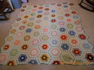 Antique Quilt Grandmothers Garden 3