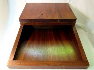 Wood Table Top letter Writing Desk Clerks Sloping hinged Secretary storage 7