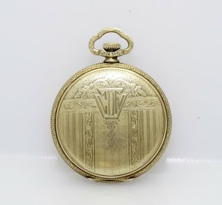RARE 12s 19j Dudley Masonic Model 2 pocket watch in a 14k Green Gold Field case 2