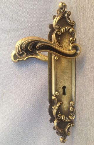 Vintage French Door Handles Set,  Knob 1970 