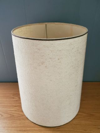 Vintage Retro Mid Century Modern Mcm Barrel Drum Table Lamp Shade