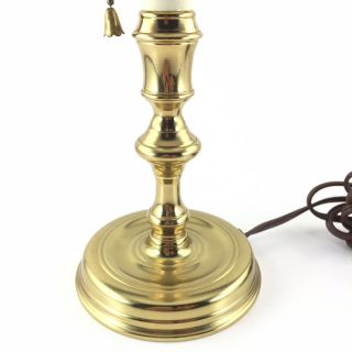 Virginia Metalcrafters Electric Table Lamp 10” Polished Brass Candlestick 3