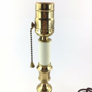 Virginia Metalcrafters Electric Table Lamp 10” Polished Brass Candlestick 4