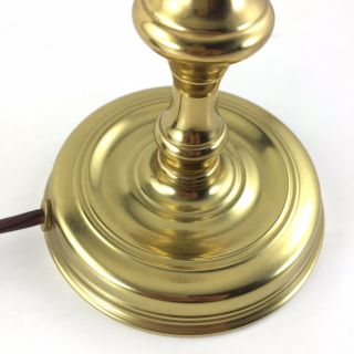 Virginia Metalcrafters Electric Table Lamp 10” Polished Brass Candlestick 7