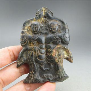 China,  Jade,  Hongshan Culture,  Hand Carving,  Natural Jade,  Dancer,  Pendant A12