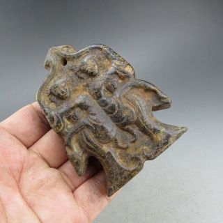 China,  jade,  collectibles,  Black magnet,  Hongshan culture,  dancers,  pendant S003 2