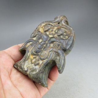 China,  jade,  collectibles,  Black magnet,  Hongshan culture,  dancers,  pendant S005 4