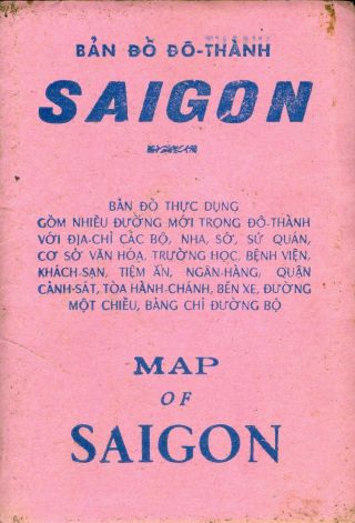 Vietnam Map Of Saigon Dated March 1966 In Color Large Size 1a - 875