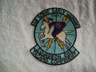 Vintage Vw - 1 Air Borne Early Warning Squadron One Tacamo Component Patch