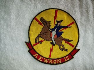 Vintage Vietnam Era Us Navy Aewron 13 Squadron Flight Jacket Patch