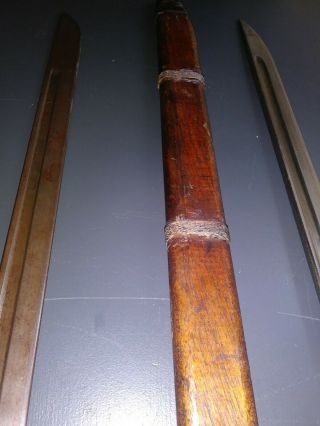 WW2 Japanese Type 30 Bayonets.  Two.  from Tokyo Arsenal and 3rd not Marked.  Bayone 9