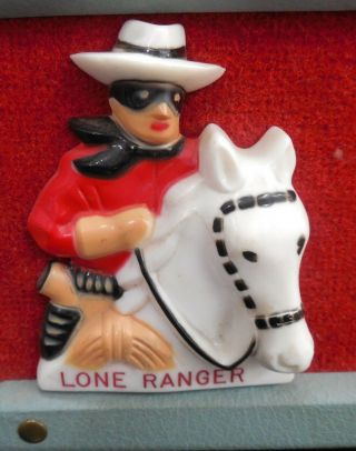 THE LONE RANGER 1950 ' s RECORD PLAYER VERY RARE LONE RANGER LIGHTS UP. 2