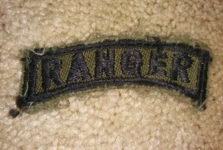 1960s Us Army Vietnamese Made Ranger Tab Patch Vietnam In - Country Made