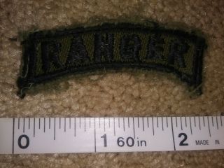 1960s US ARMY VIETNAMESE MADE RANGER TAB PATCH VIETNAM IN - COUNTRY MADE 3