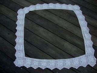 Over 4 Yards of Antique Cotton Cream Color Hand Crochet Lace Handmade Edging 3