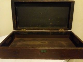 RARE VINTAGE antique Enterprise manufacturing company of PA wooden sad iron box 2