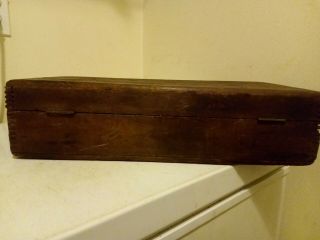 RARE VINTAGE antique Enterprise manufacturing company of PA wooden sad iron box 4