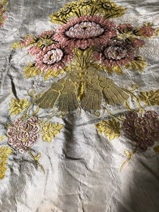 Early 19 Th Century Silk Brocade 3