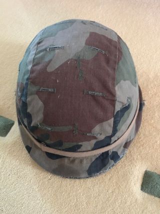 Vietnam Era Us M1 Steel Pot Helmet Liner,  Cover 1962 1965 Airborne