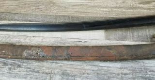 Cavalry Saber Sword Wrist Breaker & Scabbard Marked FH 7