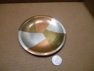 Handwrought Native American Copper Brass 5 " Plate