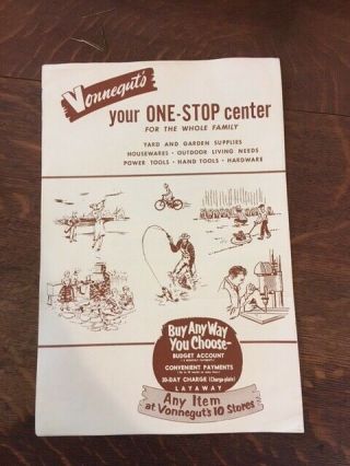 Kurt Vonnegut Indianapolis Family Hardware Store Brochure