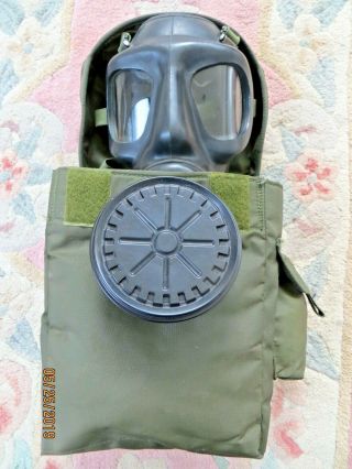 British Army S6 Gas Mask (size N),  Good Filter & Good Haversack