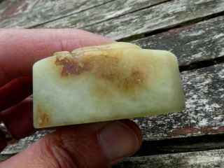 FINE ANTIQUE CHINESE CARVED JADE NEPHRITE HARDSTONE TWO CHILONGS SEAL CHOP QING 8
