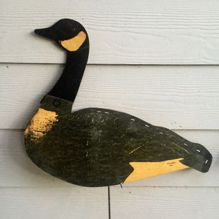 Johnsons Antique Folding Wax Cardboard Goose Duck Decoys With Frames