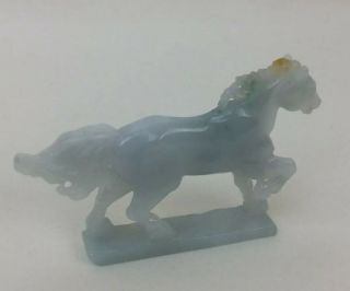 Antique Chinese Jade Stone Carving Horse Detail Carved Polished Hards 2”x 3” 3