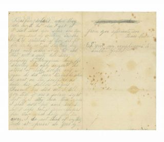 1863 Civil War Letter by Private Davis Green,  77th York - Soldier Hanged 2
