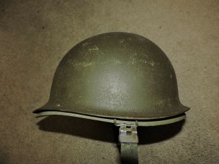 Vintage Vietnam Era U.  S.  Military Issue Steel Helmet With Liner Army Usmc Marine