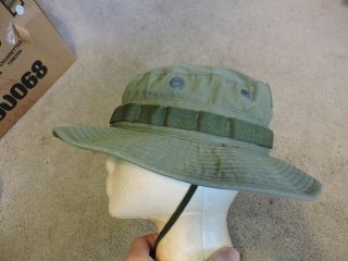 Vintage Vietnam Era Military Army Jungle Boonie Hat Mens Size 7 1/4 Summer Sun