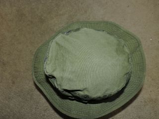 VINTAGE VIETNAM ERA MILITARY ARMY JUNGLE BOONIE HAT MENS SIZE 7 1/4 SUMMER SUN 4