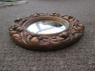 ANTIQUE SMALL CONVEX MIRROR 4