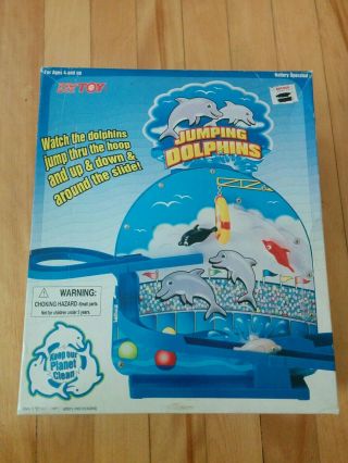 Vintage Dah Yang Toy Kay - Bee Jumping Dolphins Battery Operated Toy