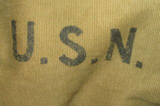 Wwii Us Navy Usn N - 1 Deck Jacket Fur Lined Contract Nxsx 51853 / Sz 42 Name