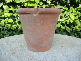 3 Old Sankey Bulwell Hand Thrown Terracotta Plant Pots 8.  5 