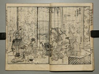 Ehon By Takizawa Bakin/utagwa Toyohiro Antique Japanese Woodblock Print Book
