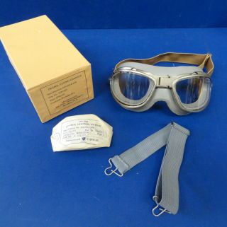 An - 6530 Flying Goggles W/box & Spare Lenses